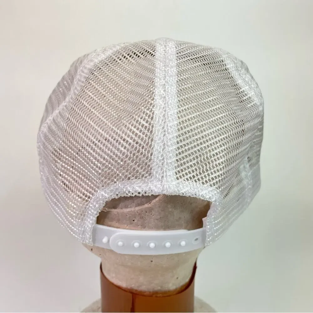Springfield Vintage Trucker Hat Cap White 80s Retro Mesh Snap Back